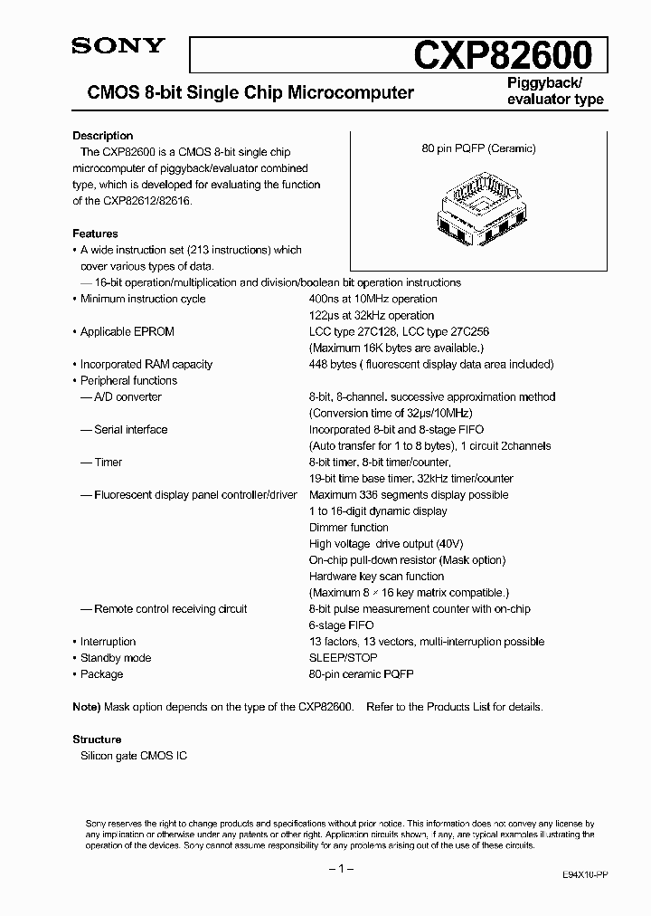 CXP82600_1400686.PDF Datasheet