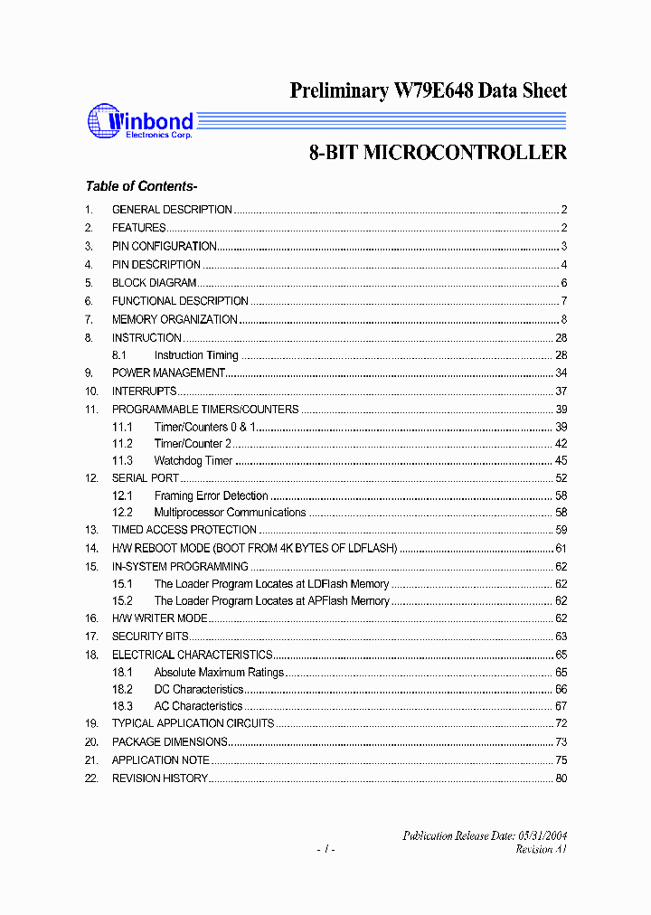 W79E648_1402486.PDF Datasheet