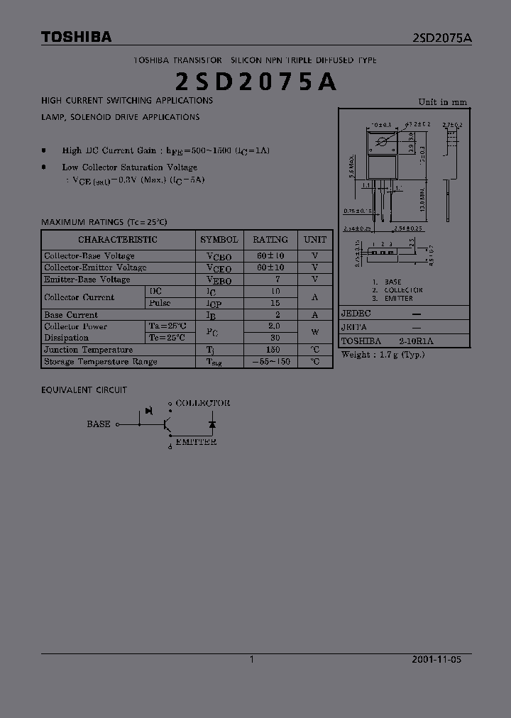 2SD2075A_1431006.PDF Datasheet