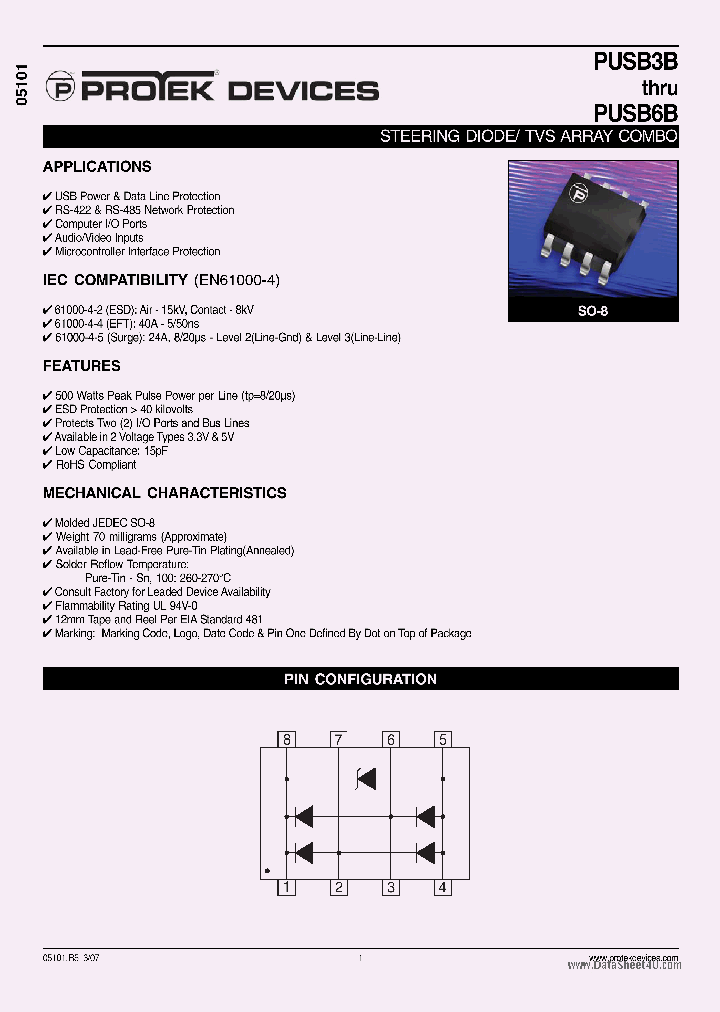 PUSB3B_1299542.PDF Datasheet