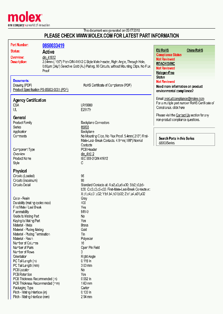 85003-3419_1428458.PDF Datasheet