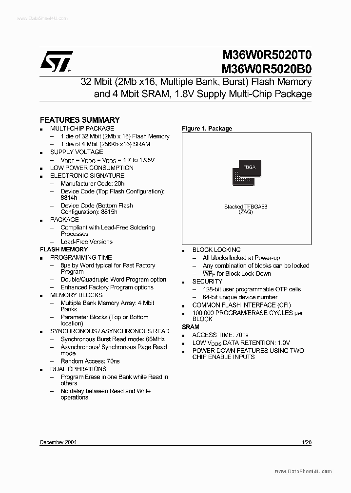 M36W0R5020B0_1378868.PDF Datasheet