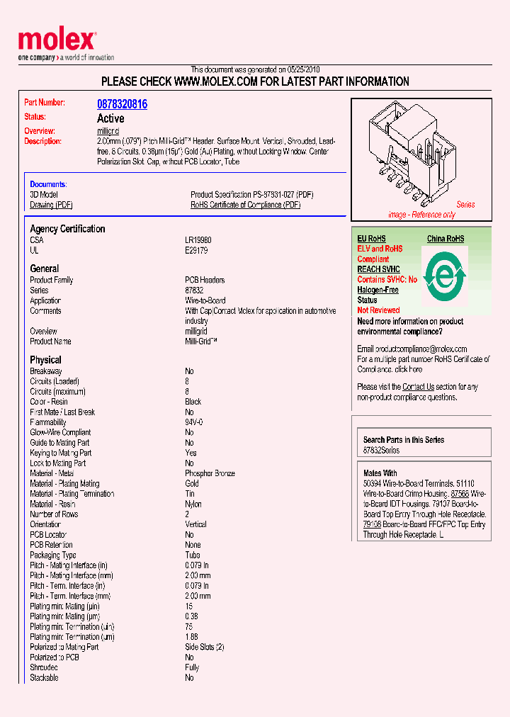 87832-0816_1450419.PDF Datasheet