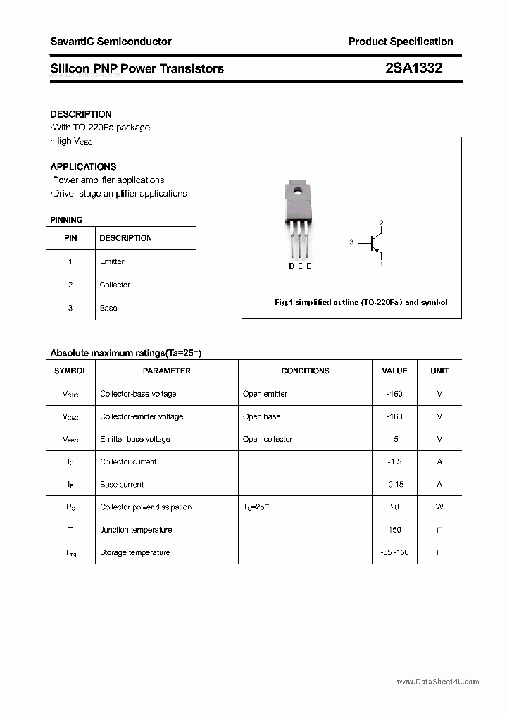 2SA1332_1413968.PDF Datasheet