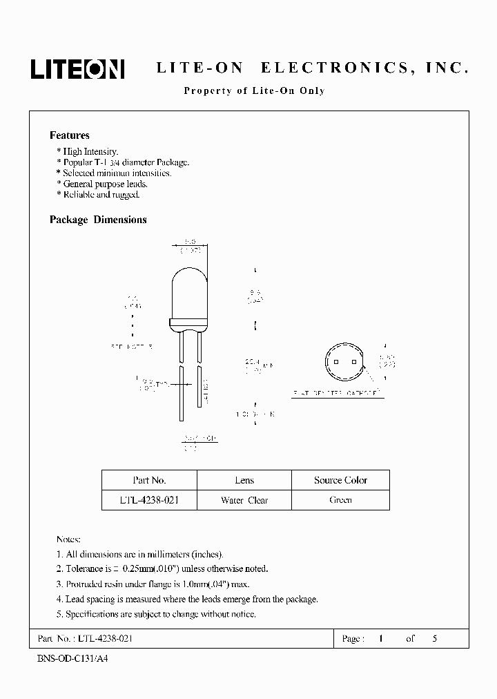 LTL-4238-021_1461175.PDF Datasheet