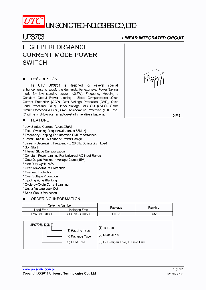 UPS703G-D08-T_1487280.PDF Datasheet