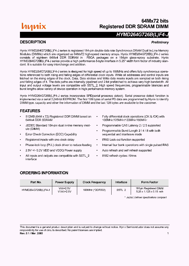 HYMD264G726BLF4-J_1509891.PDF Datasheet