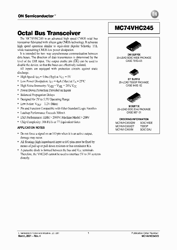 MC74VHC245-D_1516570.PDF Datasheet