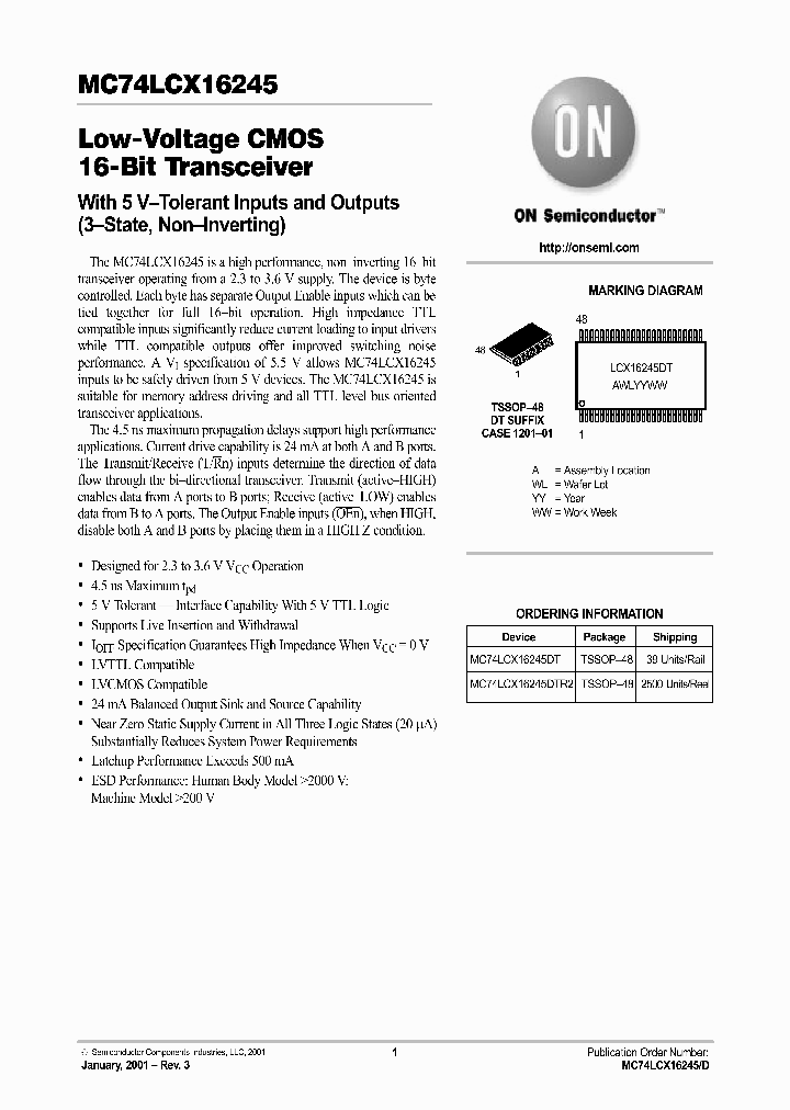 MC74LCX16245-D_1516565.PDF Datasheet