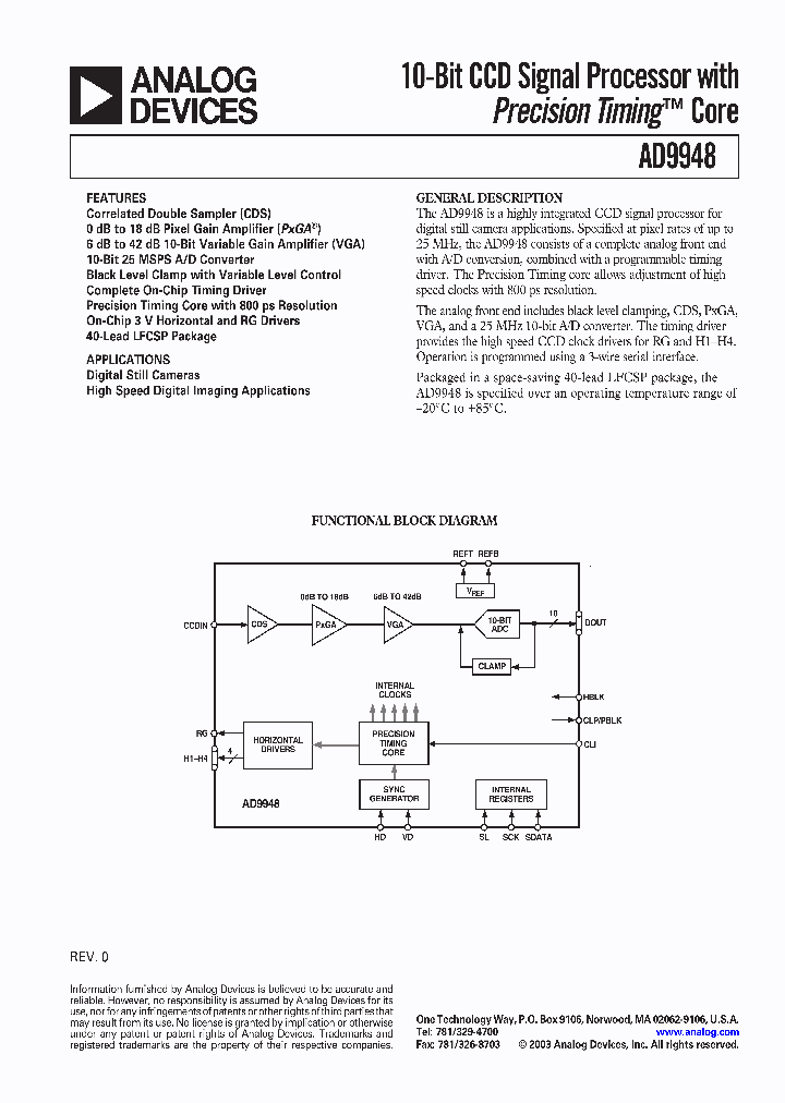 AD9948KCPZ_1515425.PDF Datasheet