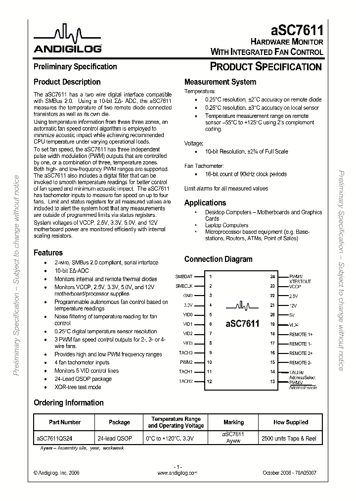ASC7611_1532498.PDF Datasheet