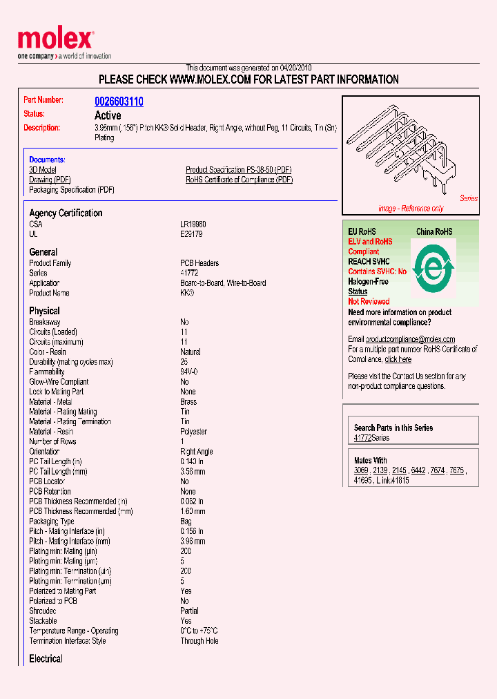 26-60-3110_1539865.PDF Datasheet