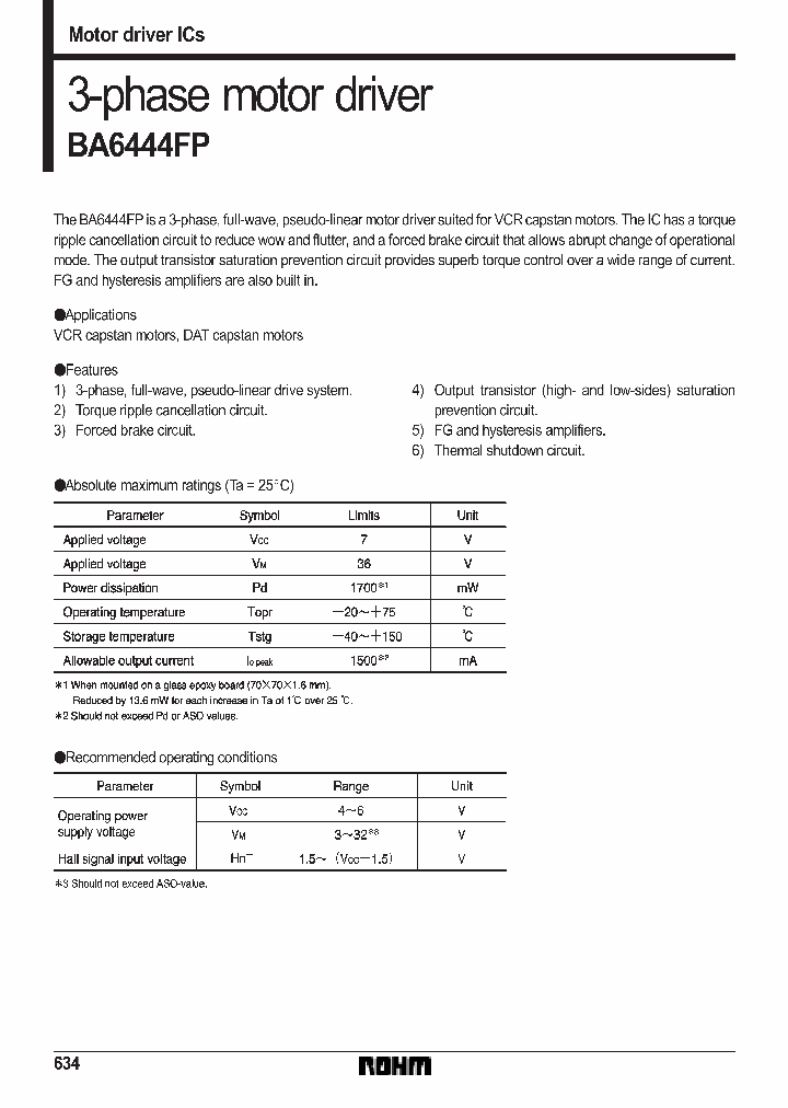 BA6444FP_1555133.PDF Datasheet