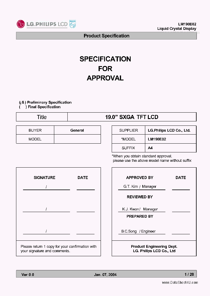 LM190E02_1566409.PDF Datasheet