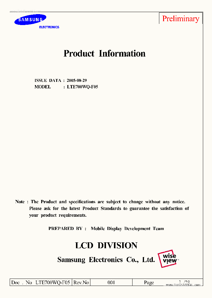 LTE700WQ-F05_1581839.PDF Datasheet