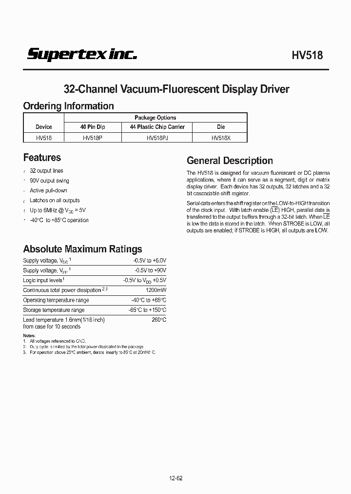 HV518_989503.PDF Datasheet