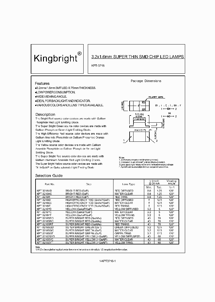 KPT-3216YC_1607232.PDF Datasheet