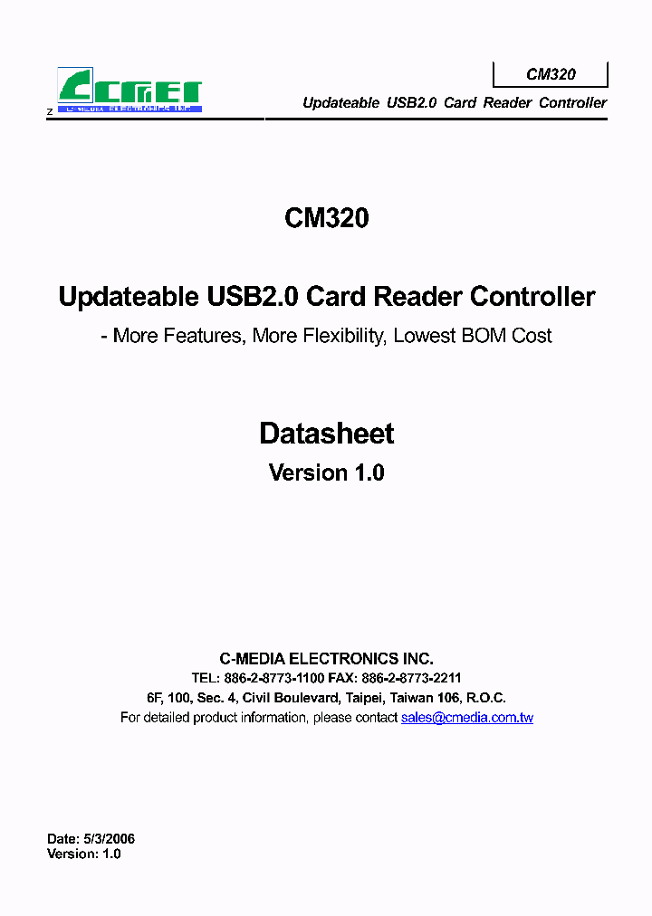 CM320_980284.PDF Datasheet