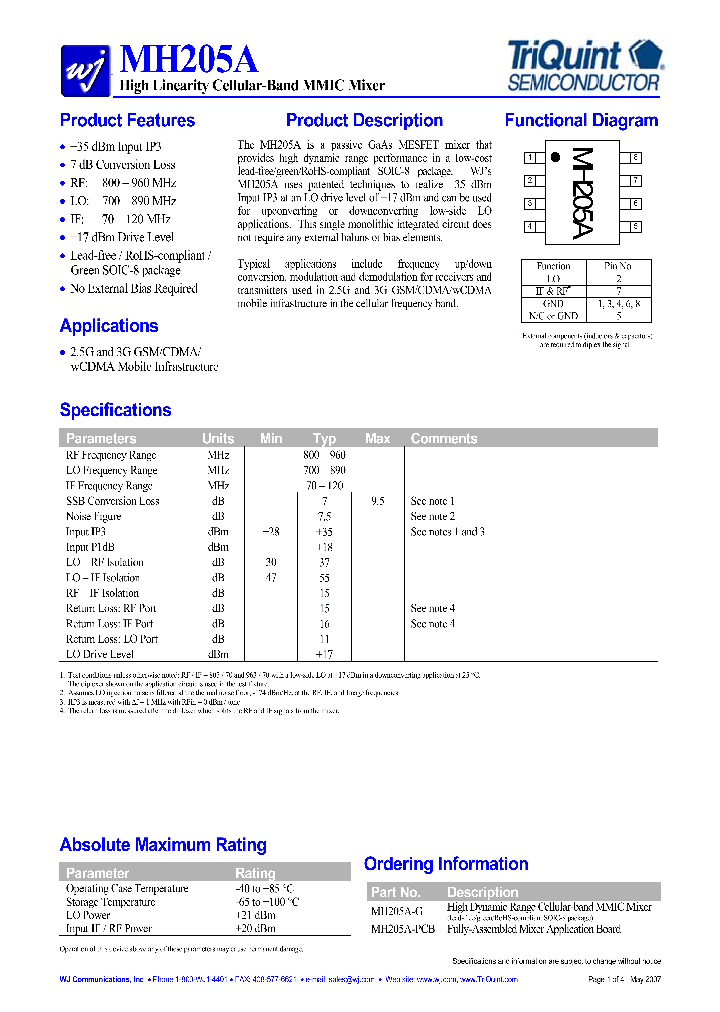 MH205A-PCB_999998.PDF Datasheet