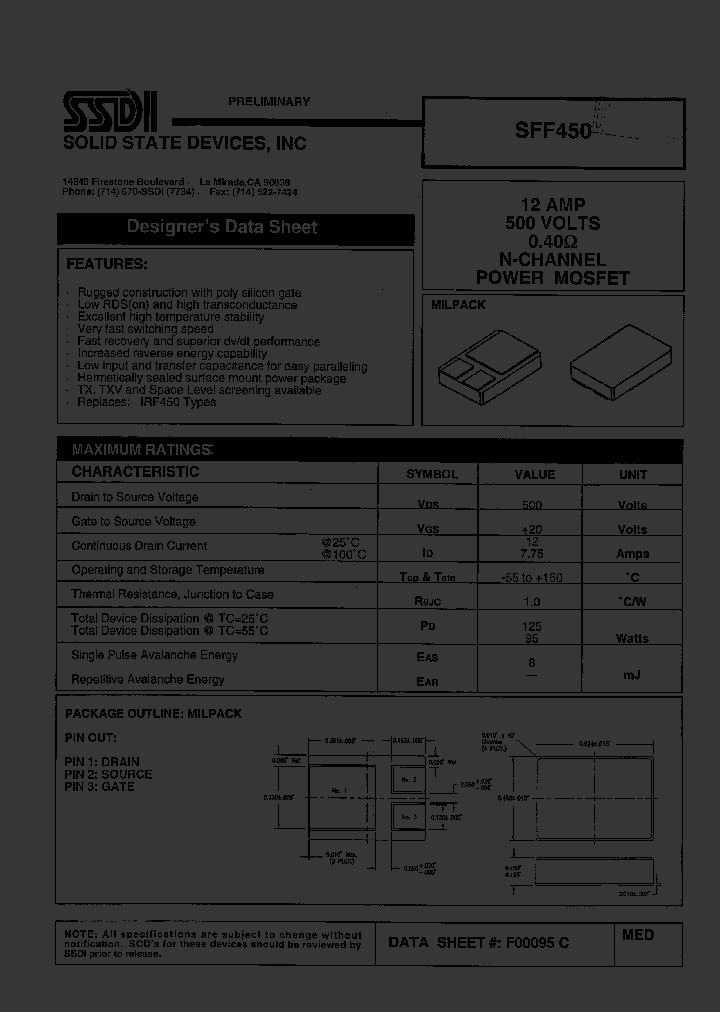 SFF450_1034161.PDF Datasheet