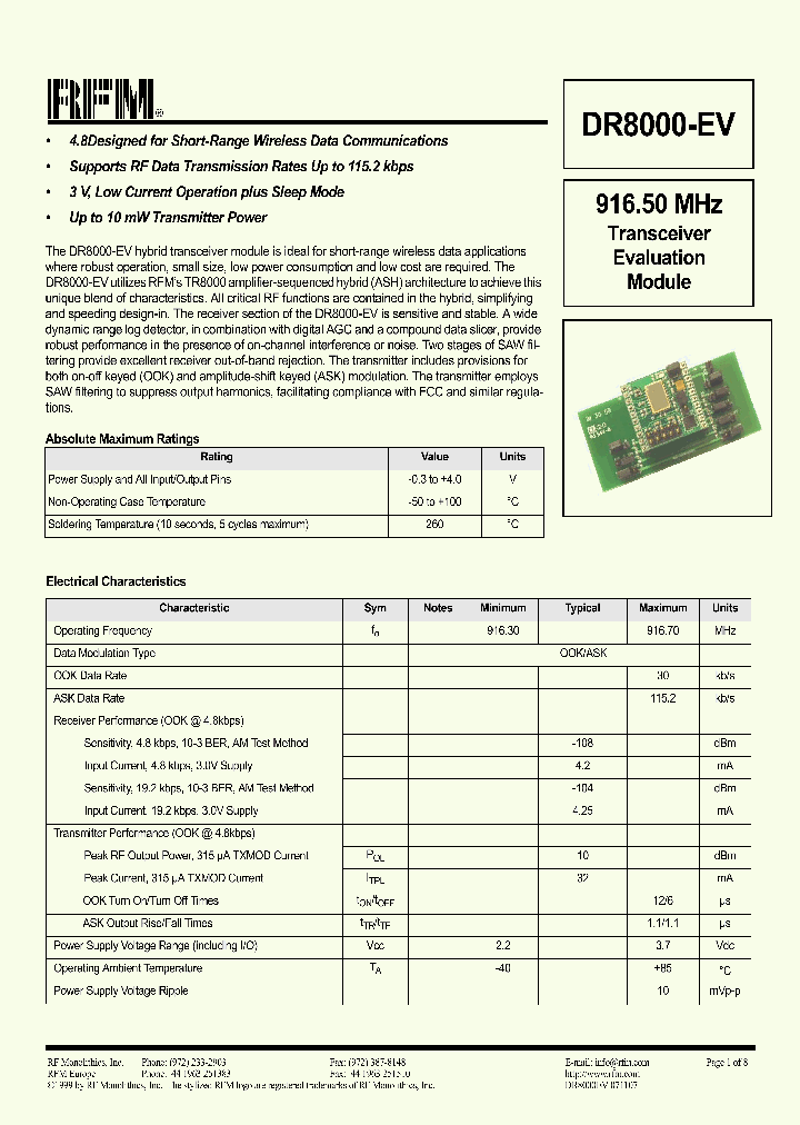 DR8000-EV_1041560.PDF Datasheet