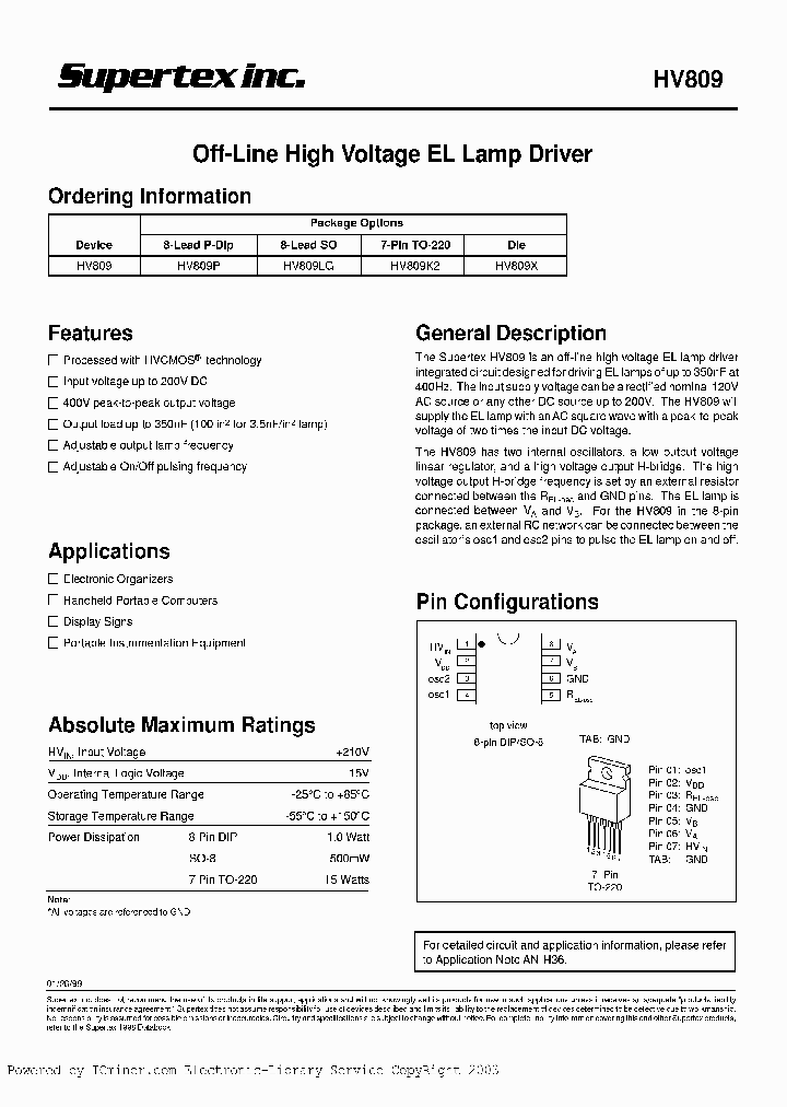 HV809P_1036453.PDF Datasheet