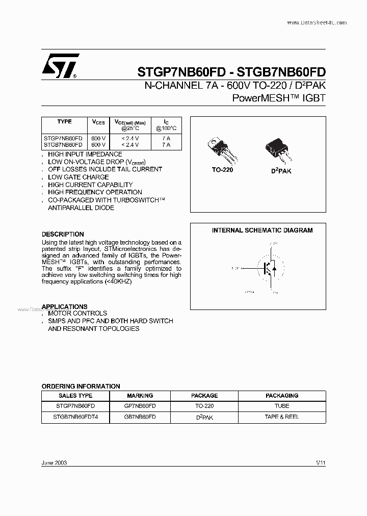 B7NB60FD_1649087.PDF Datasheet