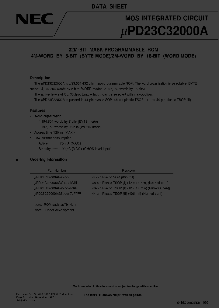 UPD23C32000AGY-XXX-MJH_1053380.PDF Datasheet
