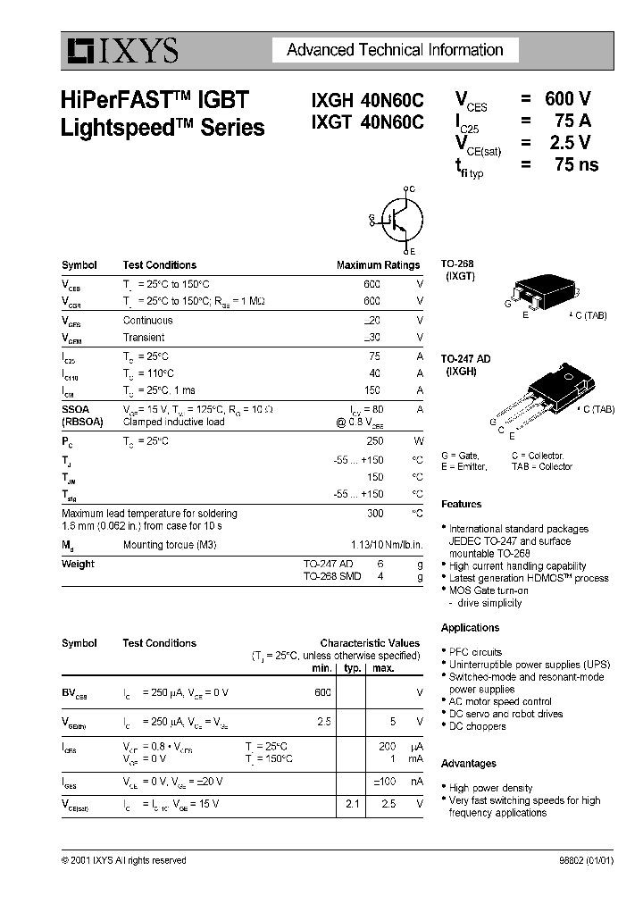 IXGH40N60C_1070658.PDF Datasheet