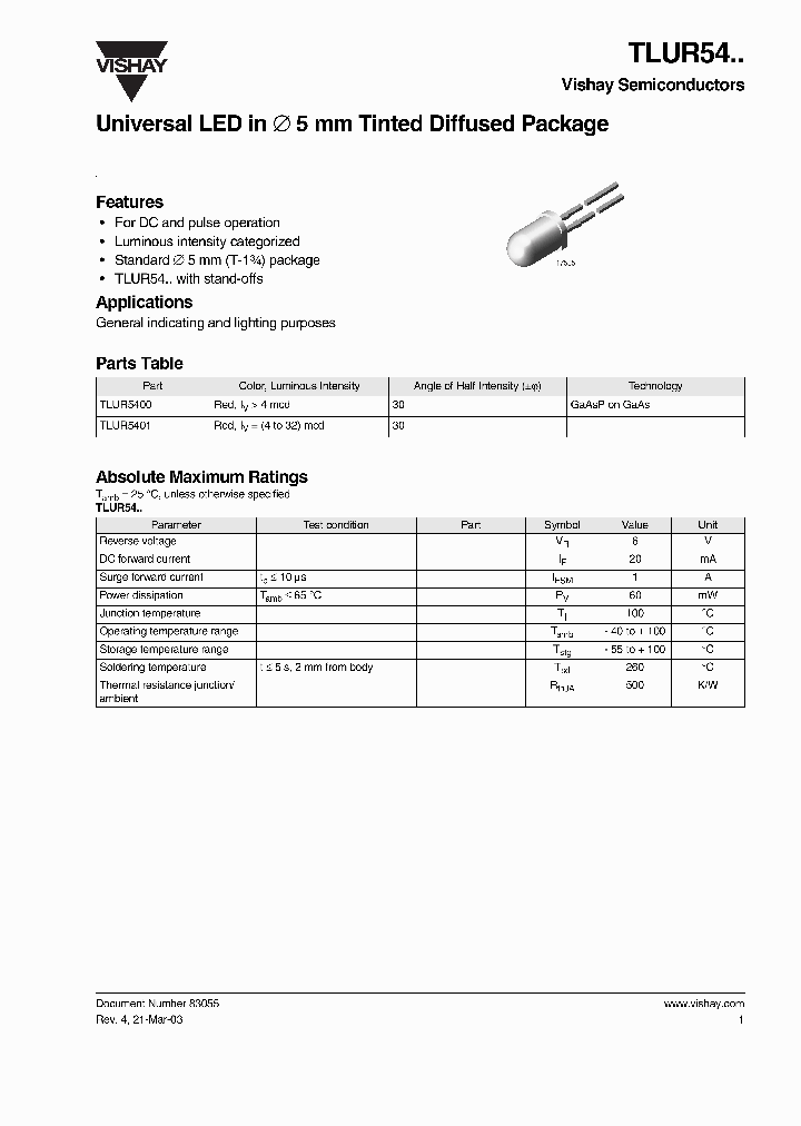 TLUR54_1666486.PDF Datasheet