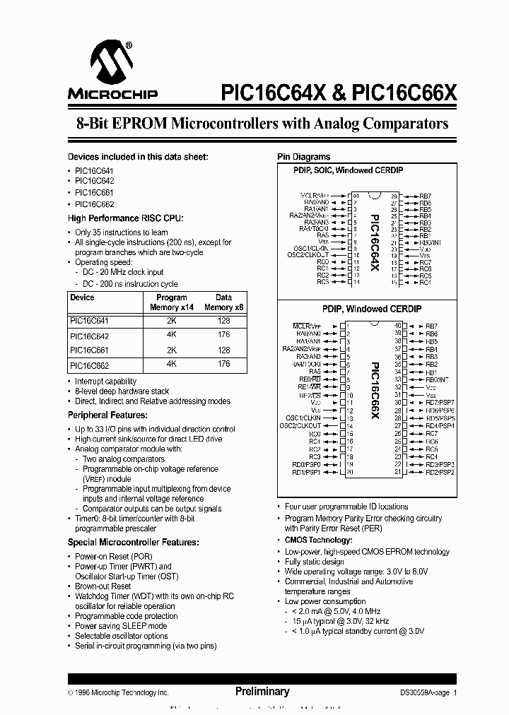 PIC16C641-20JW_1672232.PDF Datasheet