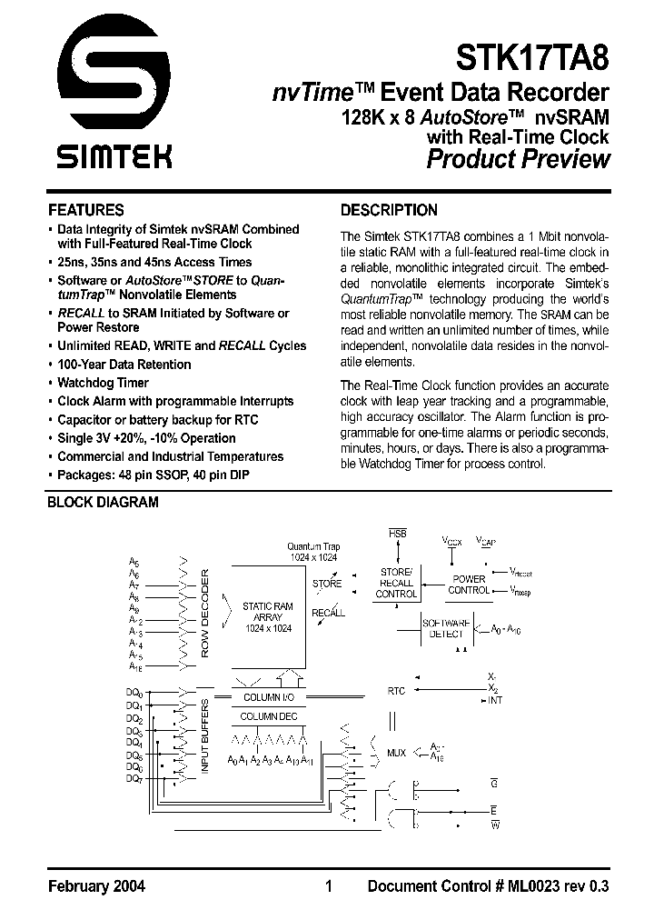 STK17TA8-RF45_1115236.PDF Datasheet