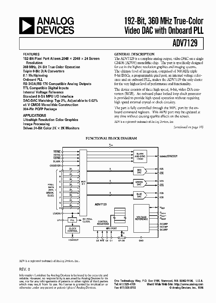 ADV7129KS_1115587.PDF Datasheet