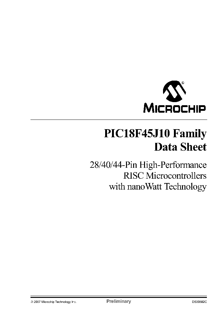 PIC18F45J10-LML_1145862.PDF Datasheet