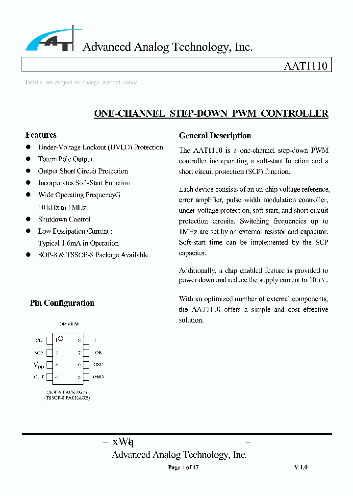 AAT1110-S-T_1146077.PDF Datasheet