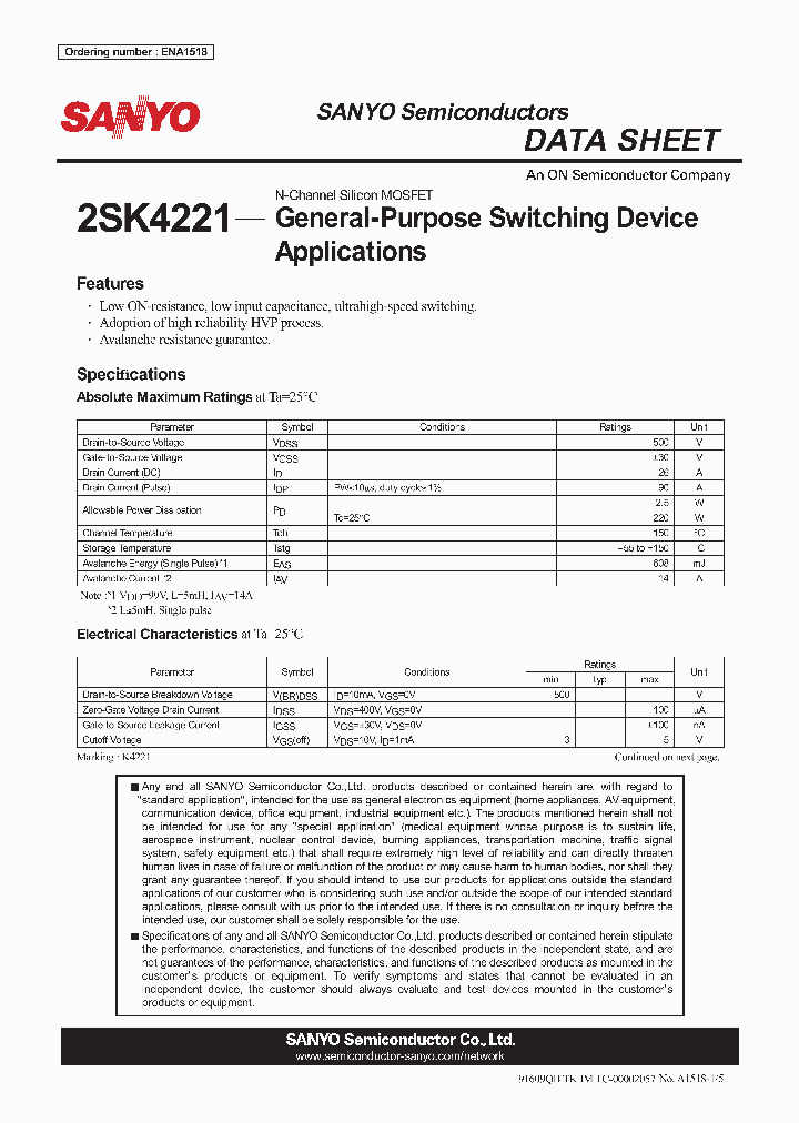 2SK4221_1689965.PDF Datasheet