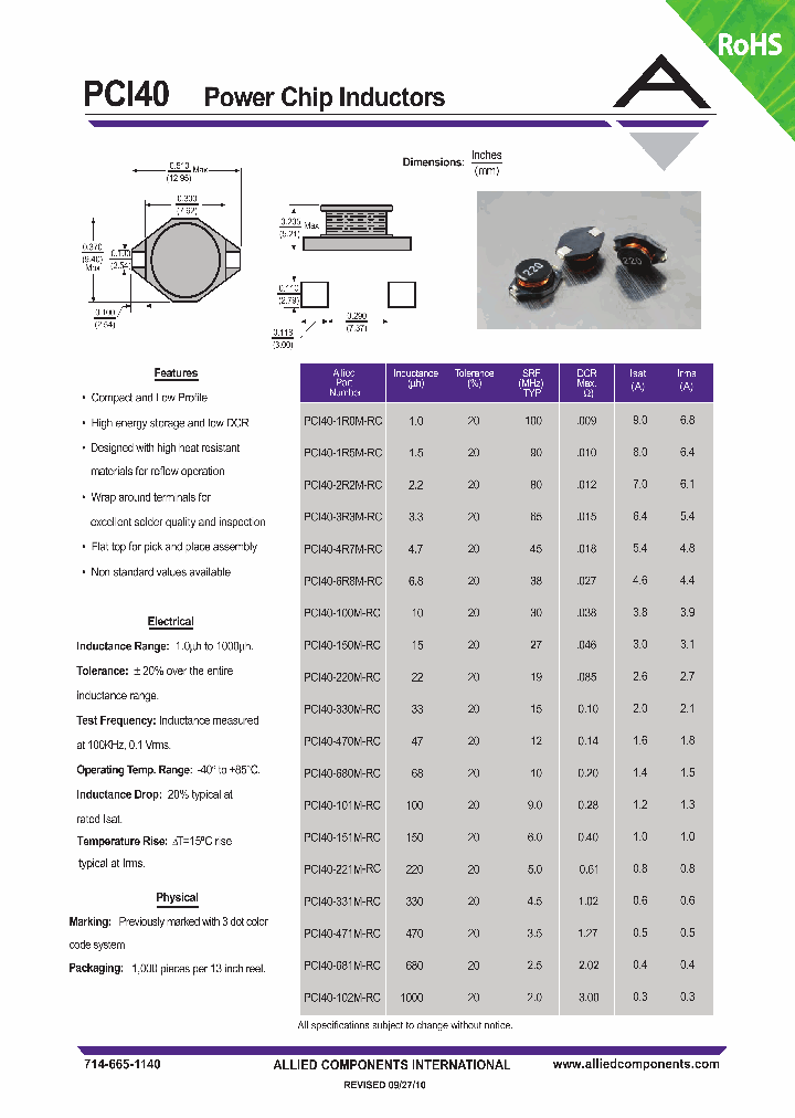 PCI40-1R0M-RC10_1690911.PDF Datasheet
