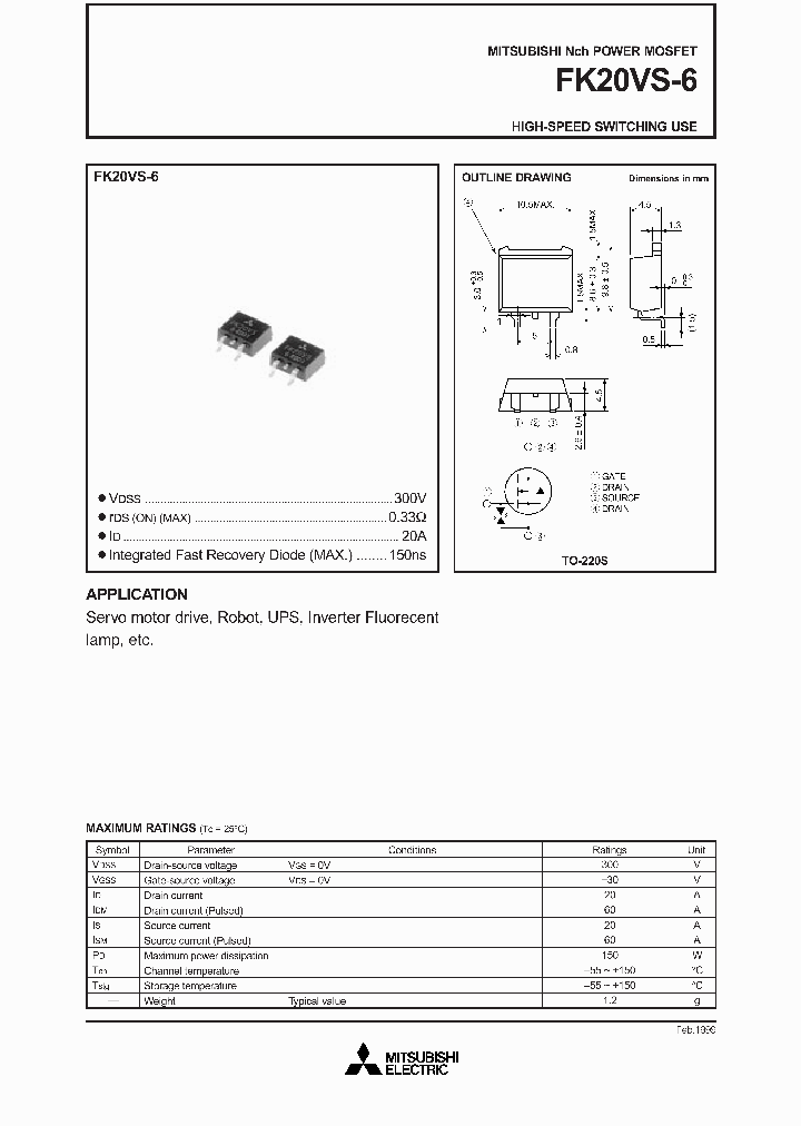 FK20VS-6_1700364.PDF Datasheet