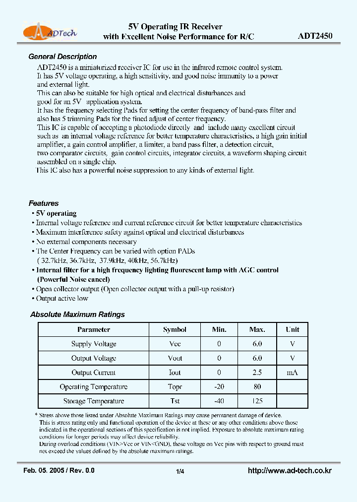 ADT2450_1197810.PDF Datasheet