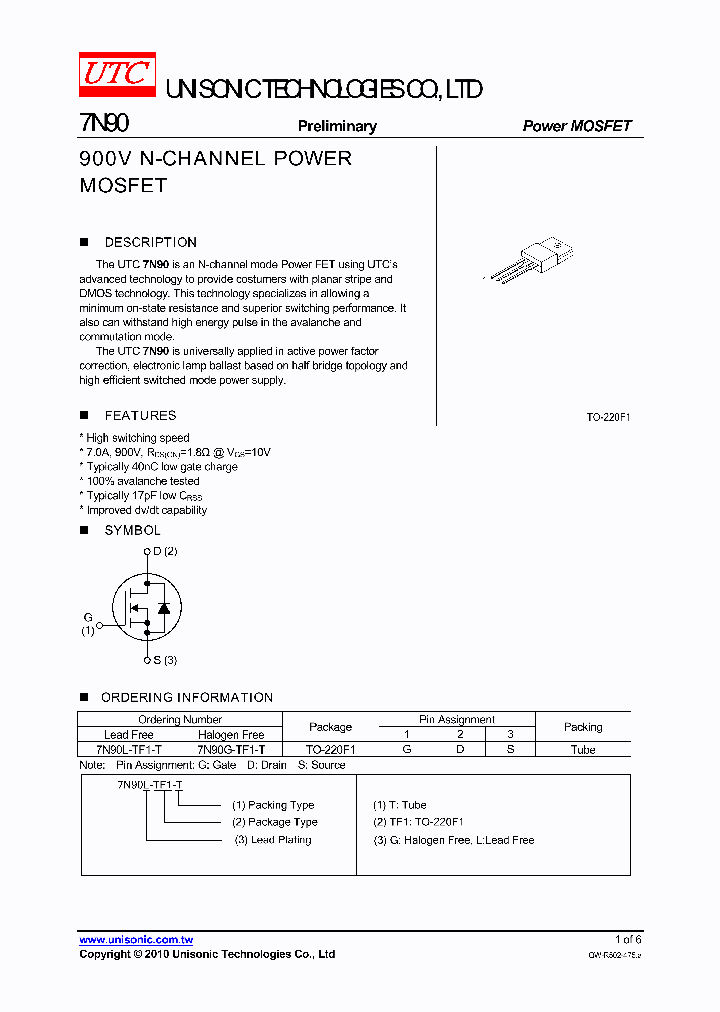 7N90L-TF1-T_1704091.PDF Datasheet
