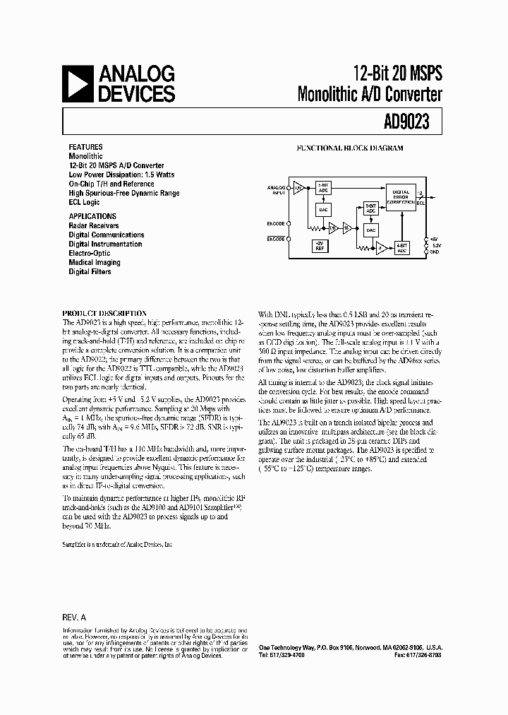 AD9023_1239616.PDF Datasheet