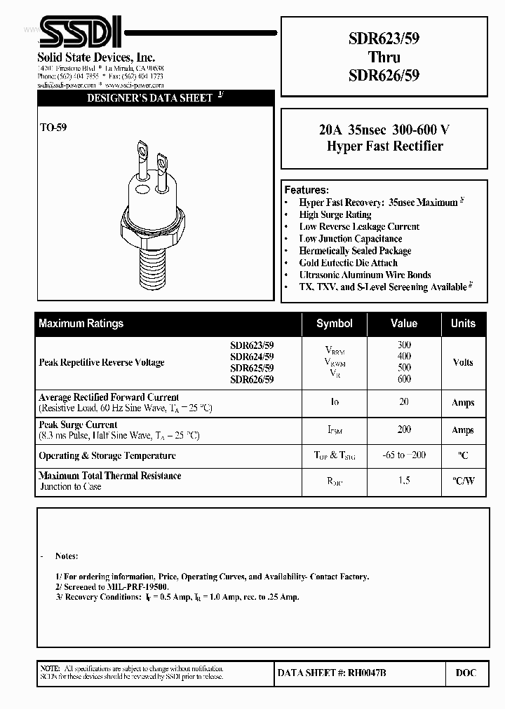 SDR62659_1708863.PDF Datasheet