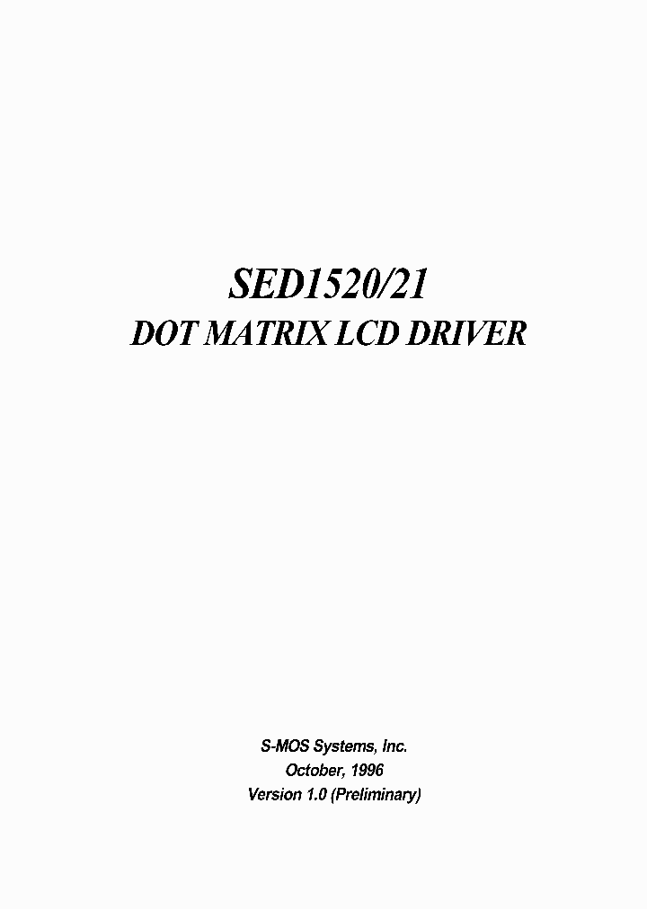 SED1520_1709781.PDF Datasheet