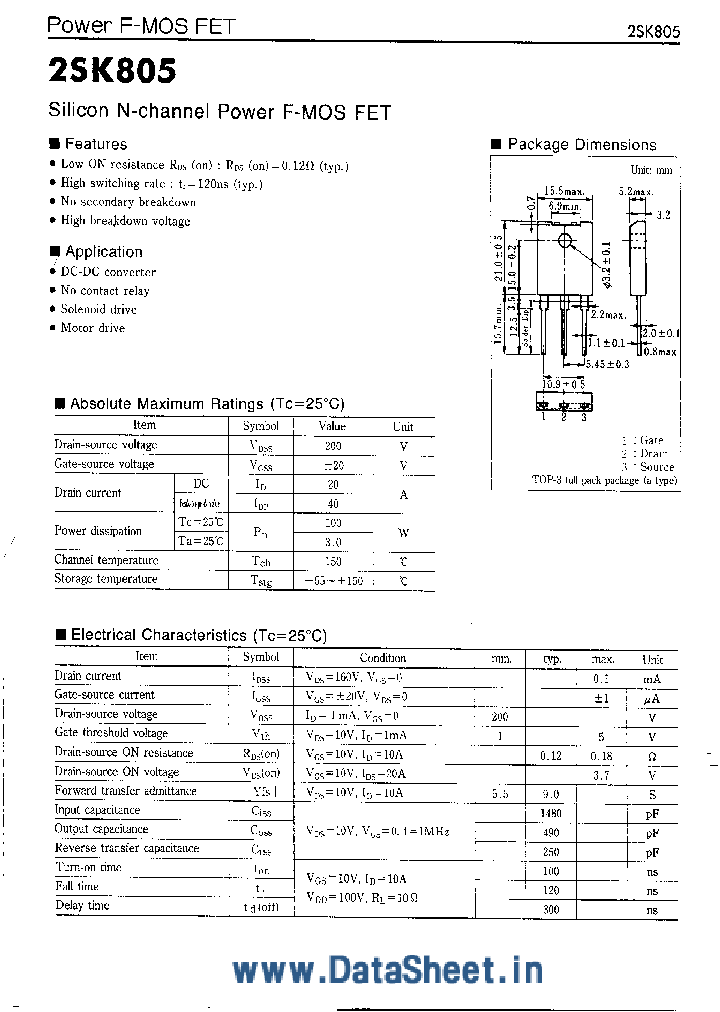 2SK805_1709862.PDF Datasheet