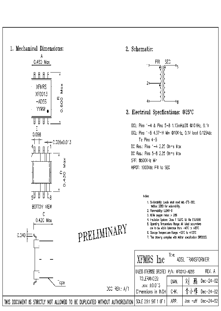 XF0013-AD5S_1728630.PDF Datasheet