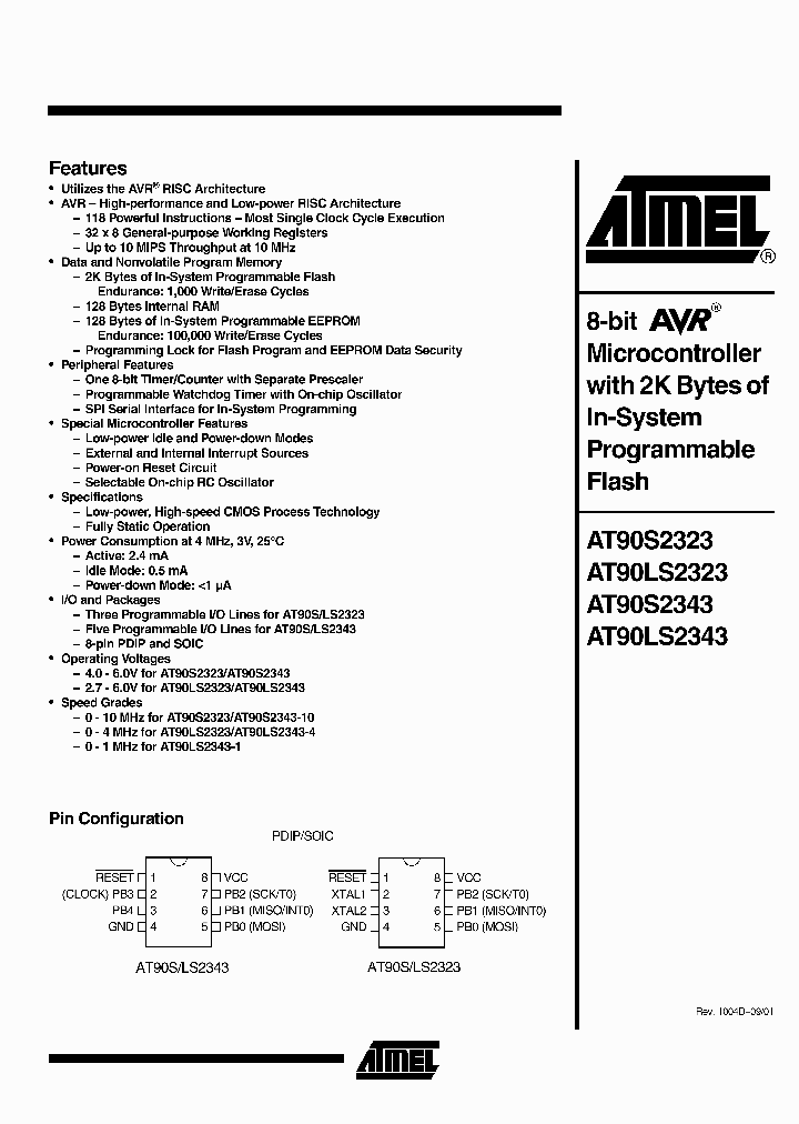 AT90LS2343-1PC_1417940.PDF Datasheet