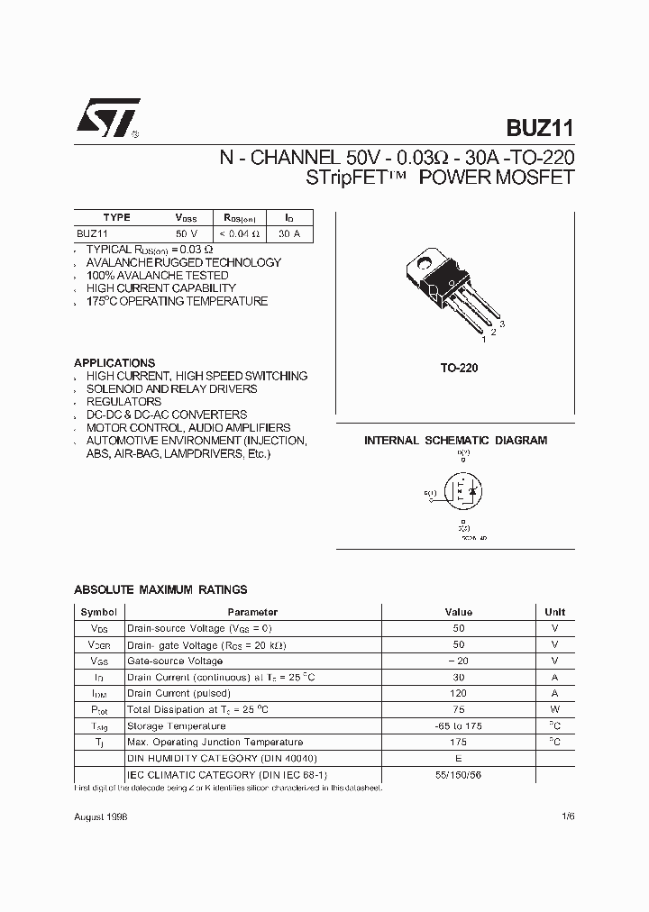 BUZ11_1407592.PDF Datasheet