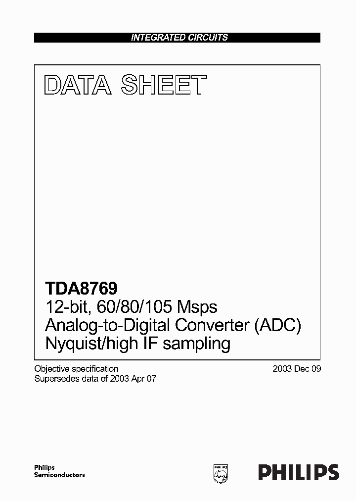 TDA8769_1743672.PDF Datasheet