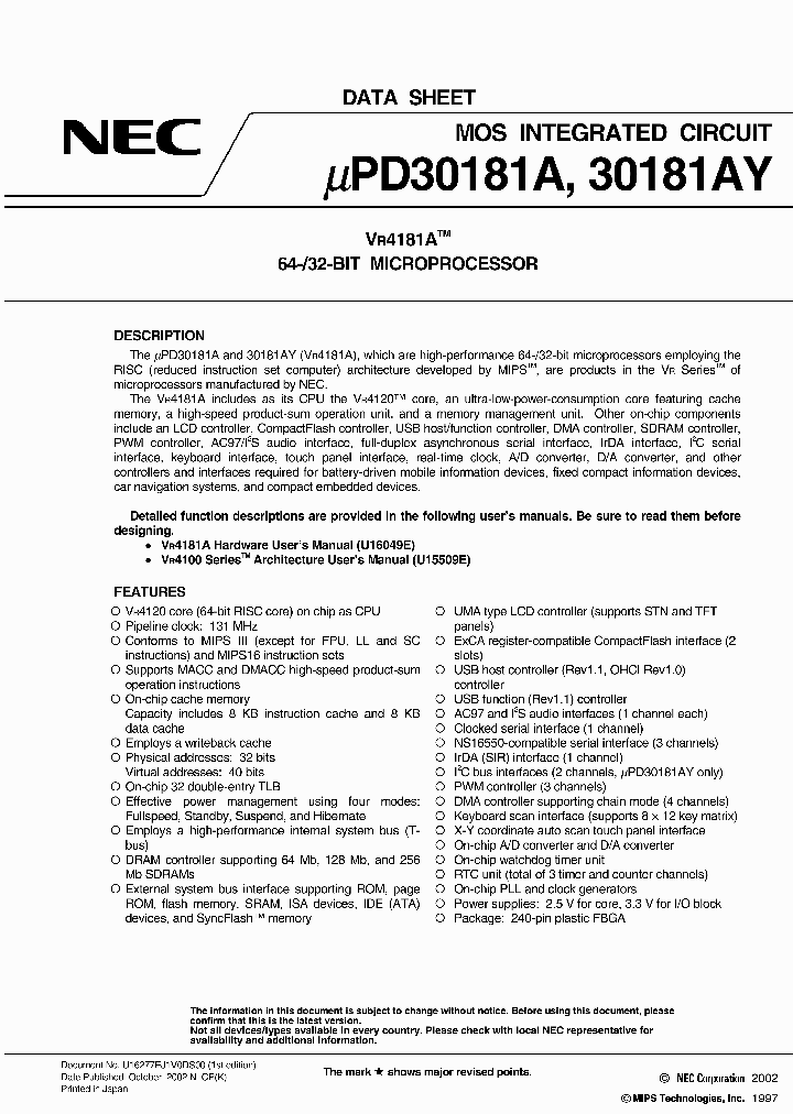 UPD30181AYF1-131-GA3_1442485.PDF Datasheet