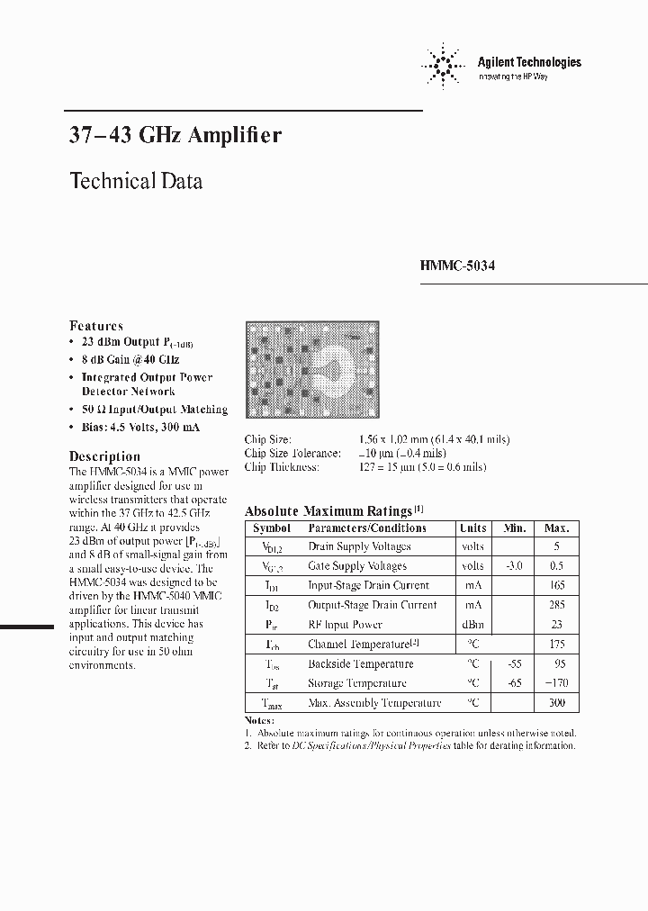 HMMC-5034_1465533.PDF Datasheet